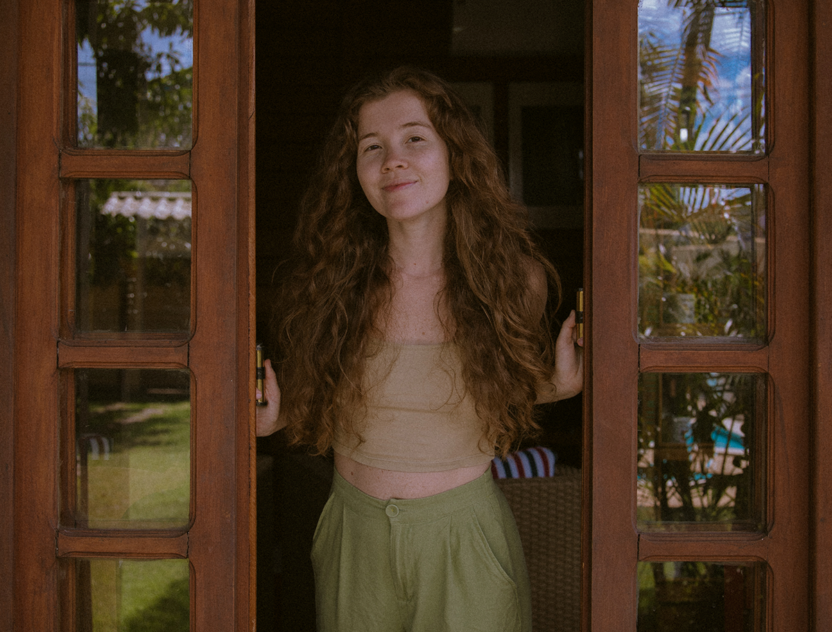 Retrato da Bia sorrindo